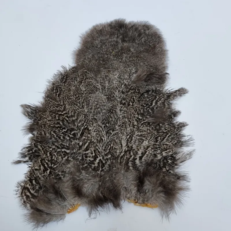 Whiting Coq de Leon Hen Soft Hackle with Chickabou in Speckled Natural Silver Speckled-1